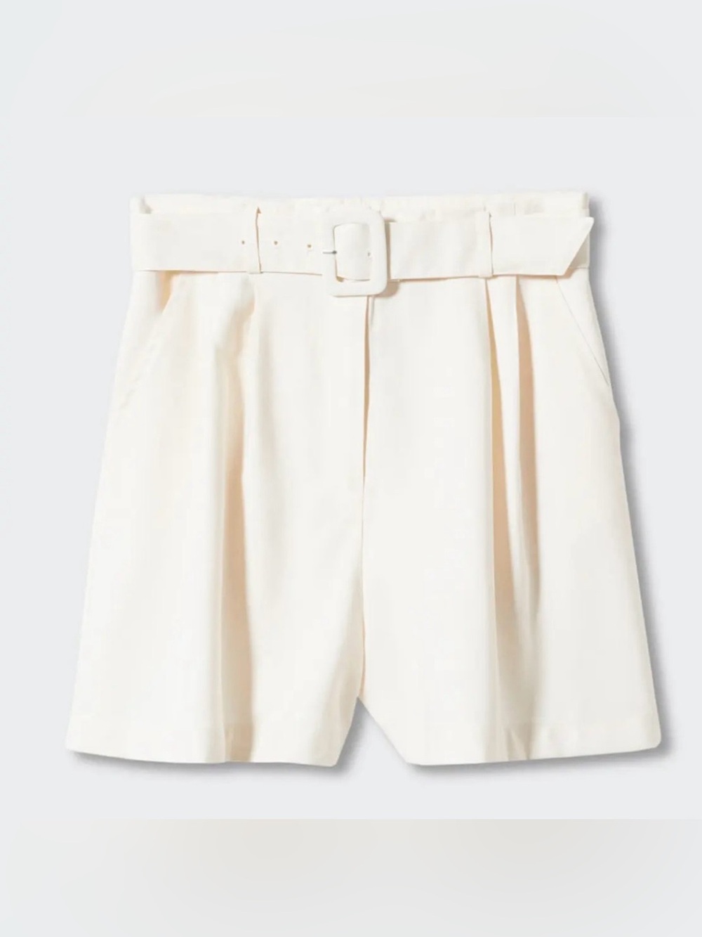 BNWT mango ecru belted shorts RP